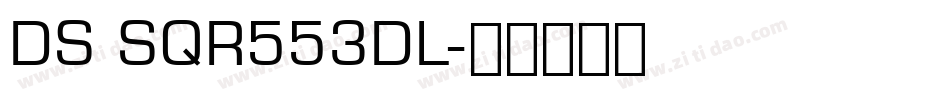 DS SQR553DL字体转换